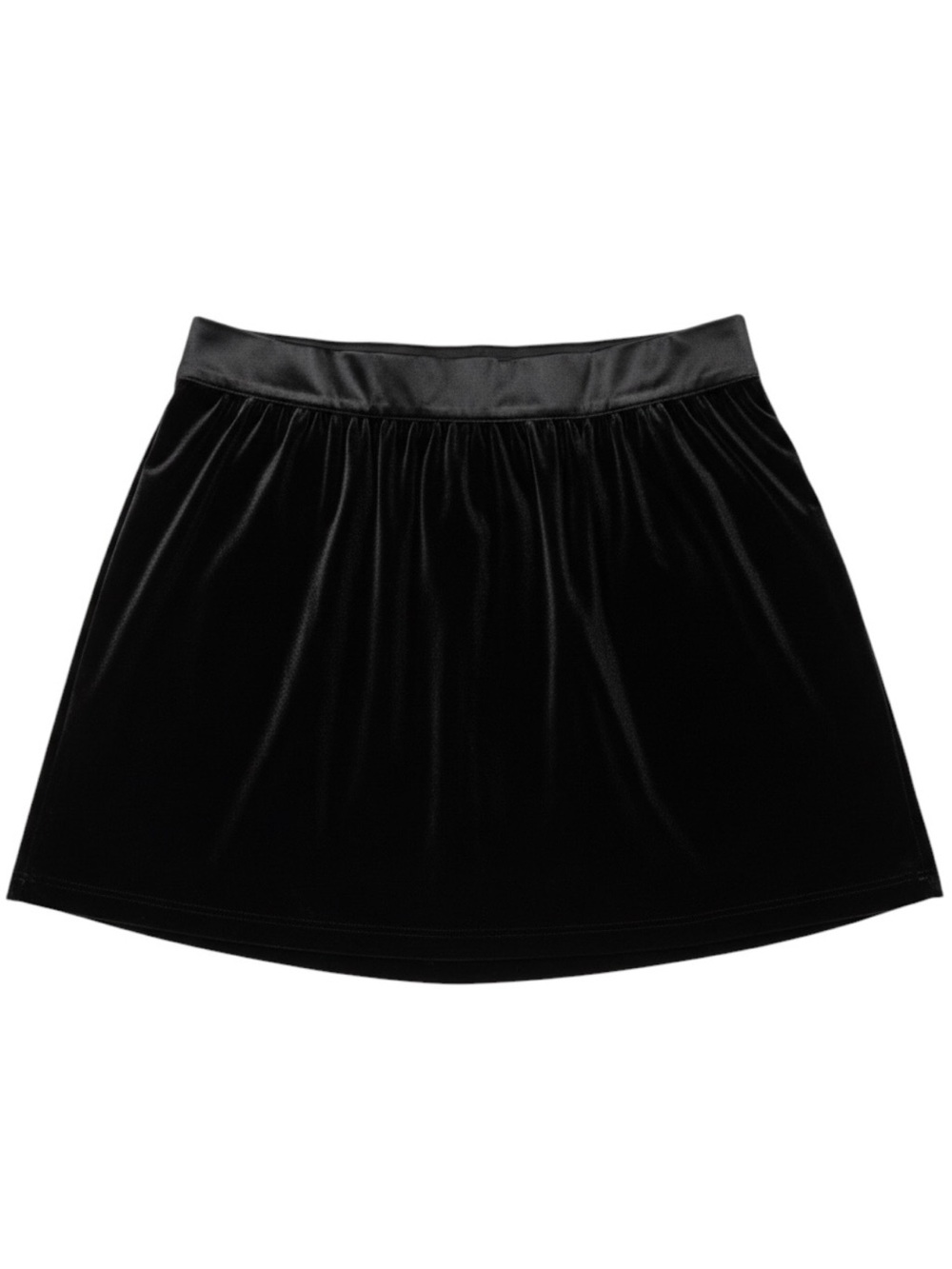 Spartina 449 Black Gianna Stretch Velvet Skirt NWT Size XXL